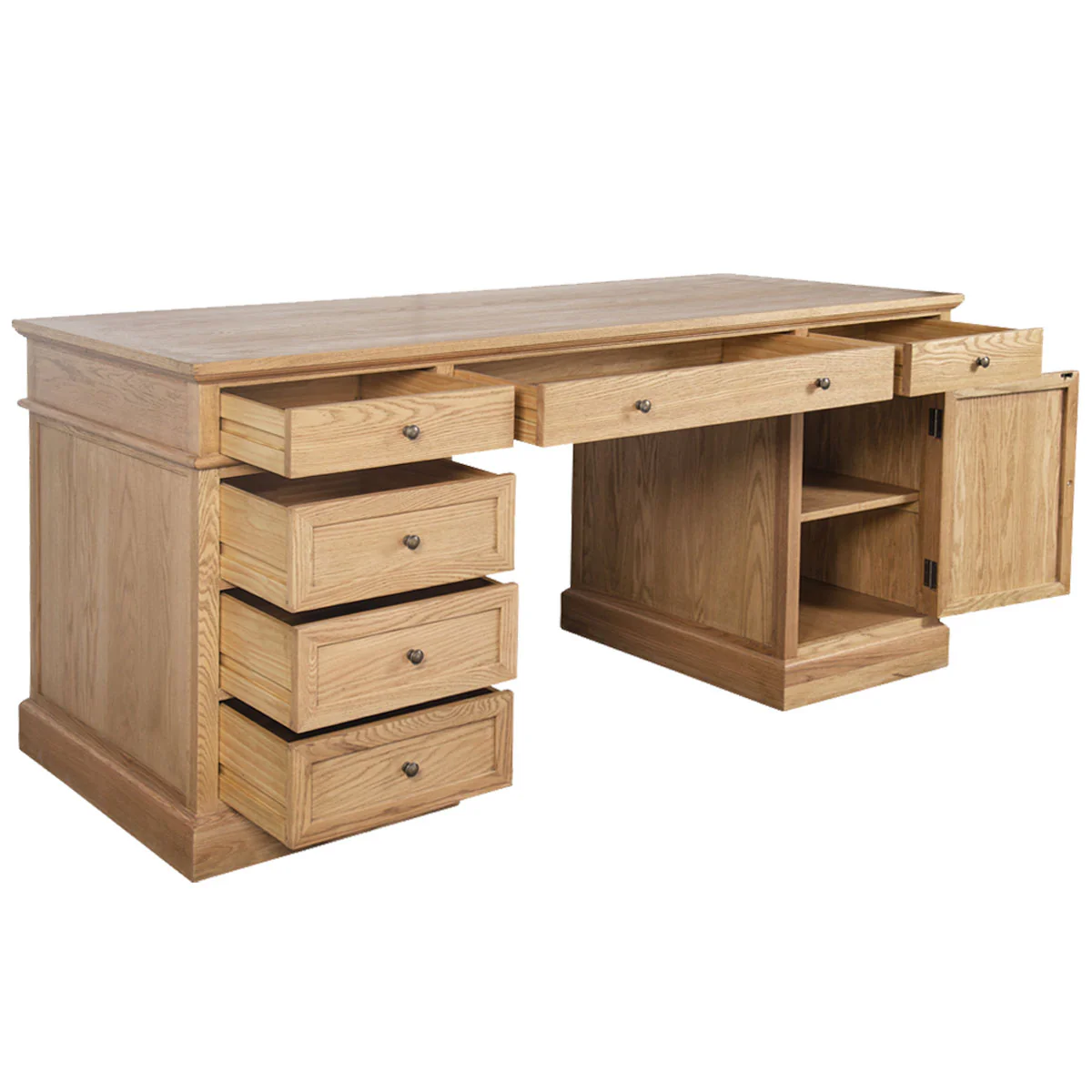 Hamptons Halifax 180cm Timber Executive Desk - Image 5
