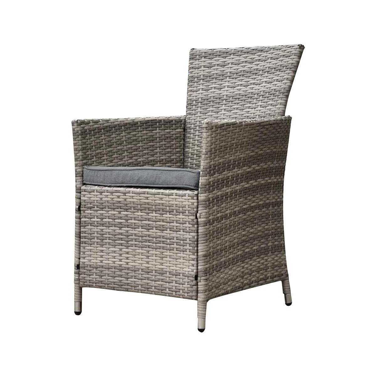Malibu 9 Piece 8 Seater Outdoor Dining Set Furniture Rattan Steel Frame Light Ash Brown - Image 4