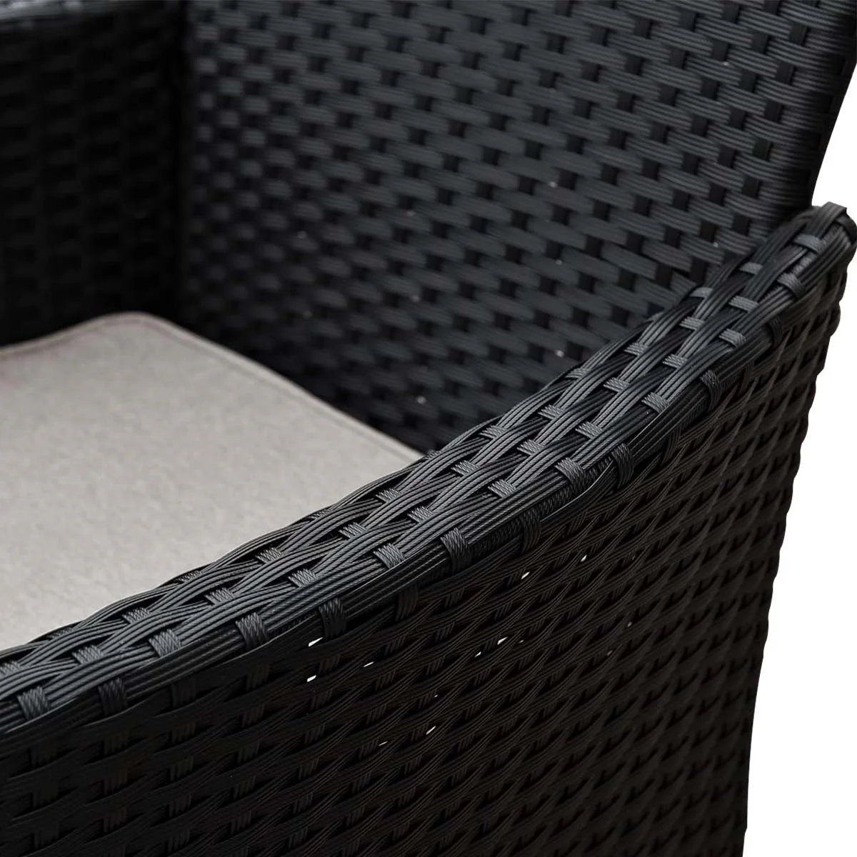 Malibu Set of 2 Outdoor Dining Chairs Furniture Rattan Steel Frame - Image 10