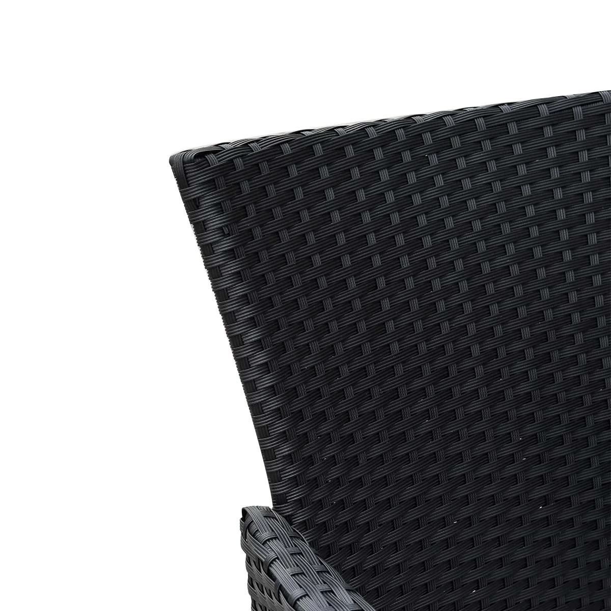 Malibu Set of 2 Outdoor Dining Chairs Furniture Rattan Steel Frame - Image 11