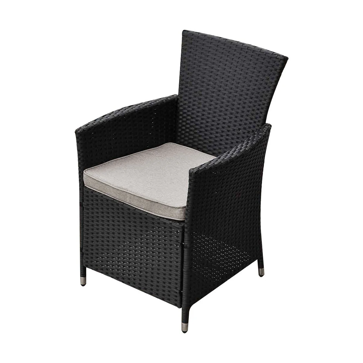 Malibu Set of 2 Outdoor Dining Chairs Furniture Rattan Steel Frame - Image 9