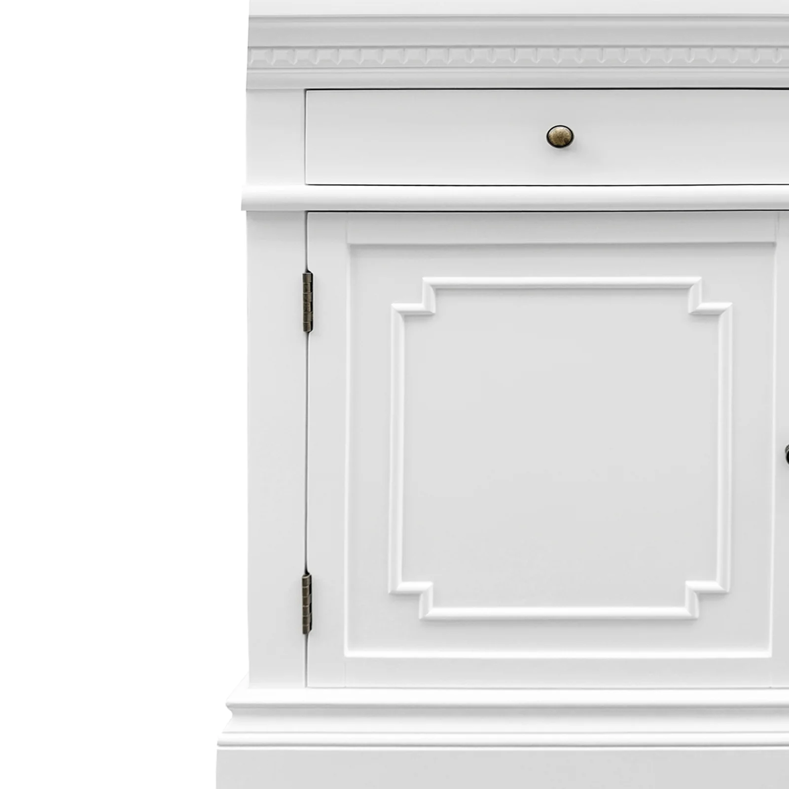 New England Hamptons 4 Drawers 4 Doors Sideboard Buffet & Console Cabinet - Image 16