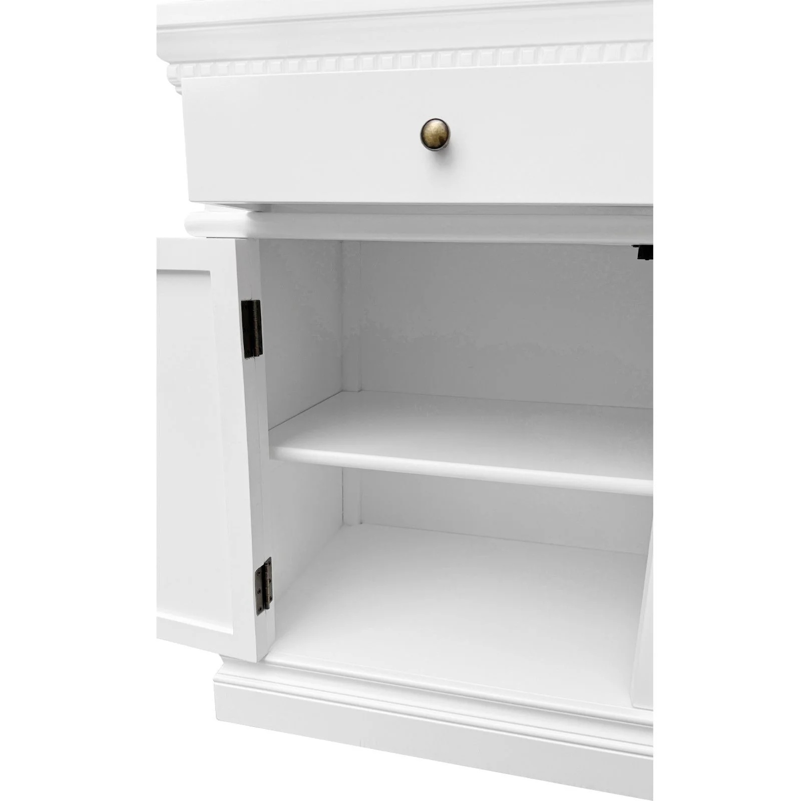 New England Hamptons 4 Drawers 4 Doors Sideboard Buffet & Console Cabinet - Image 17
