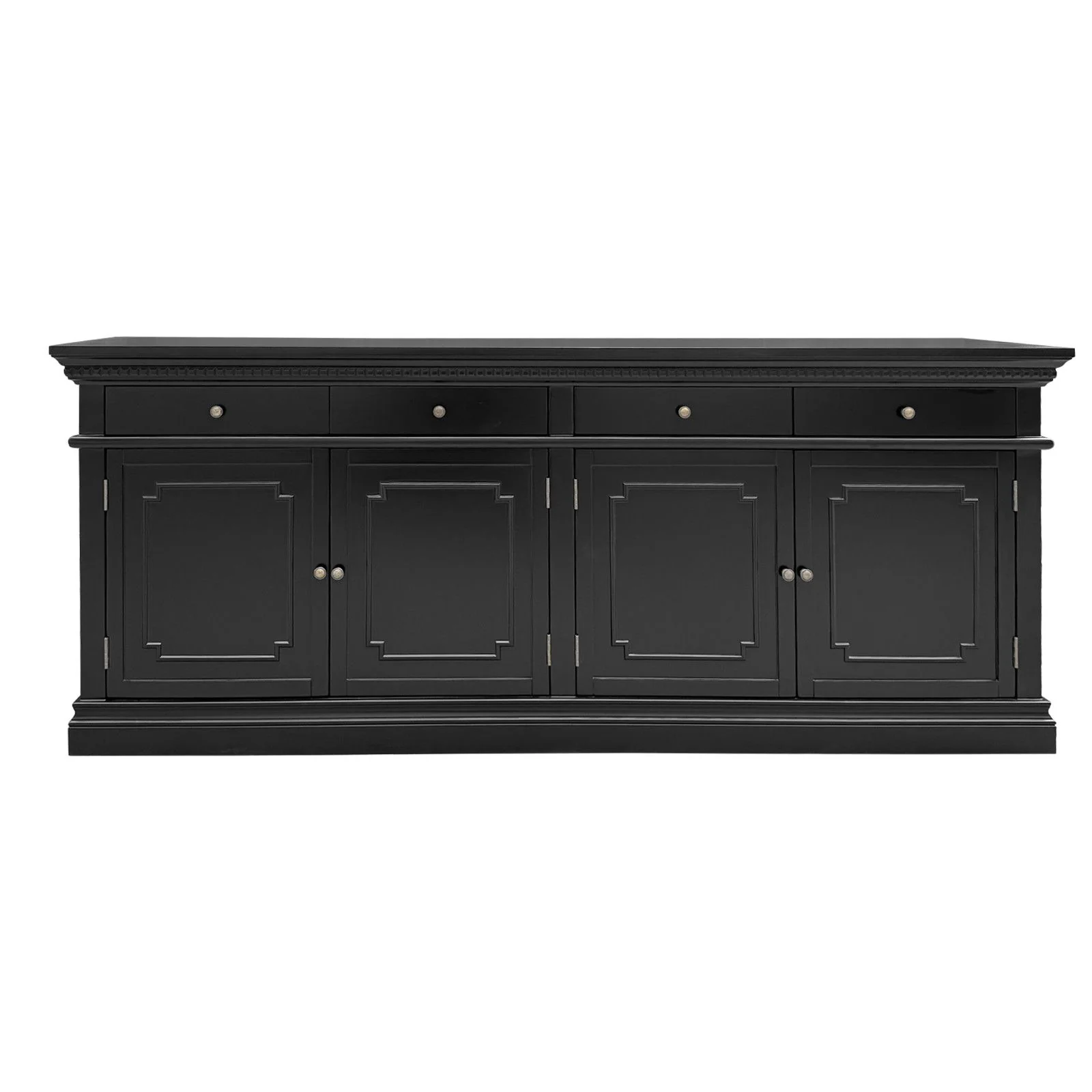 New England Hamptons 4 Drawers 4 Doors Sideboard Buffet & Console Cabinet - Image 21
