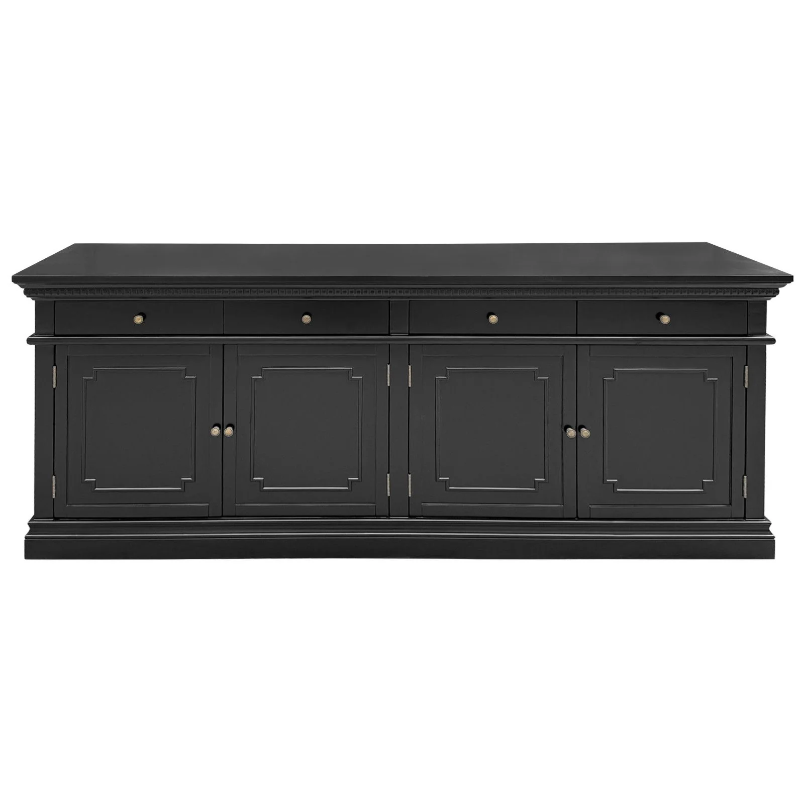 New England Hamptons 4 Drawers 4 Doors Sideboard Buffet & Console Cabinet - Image 22