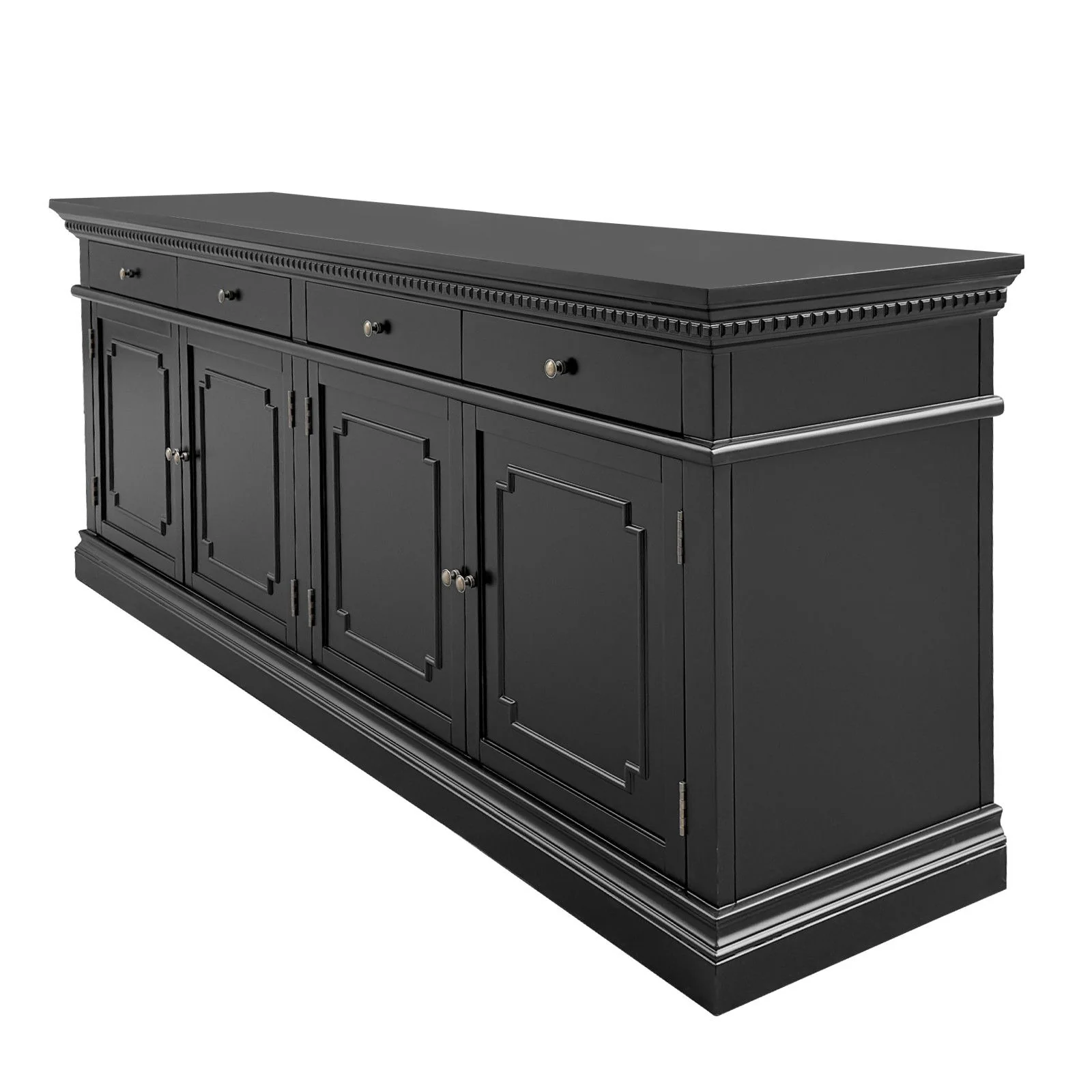 New England Hamptons 4 Drawers 4 Doors Sideboard Buffet & Console Cabinet - Image 23