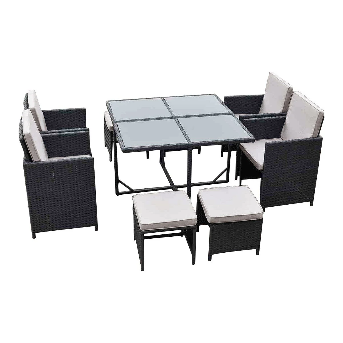 Outdoor Living Havana Wicker Rattan Dining Chair with cushion - Image 12