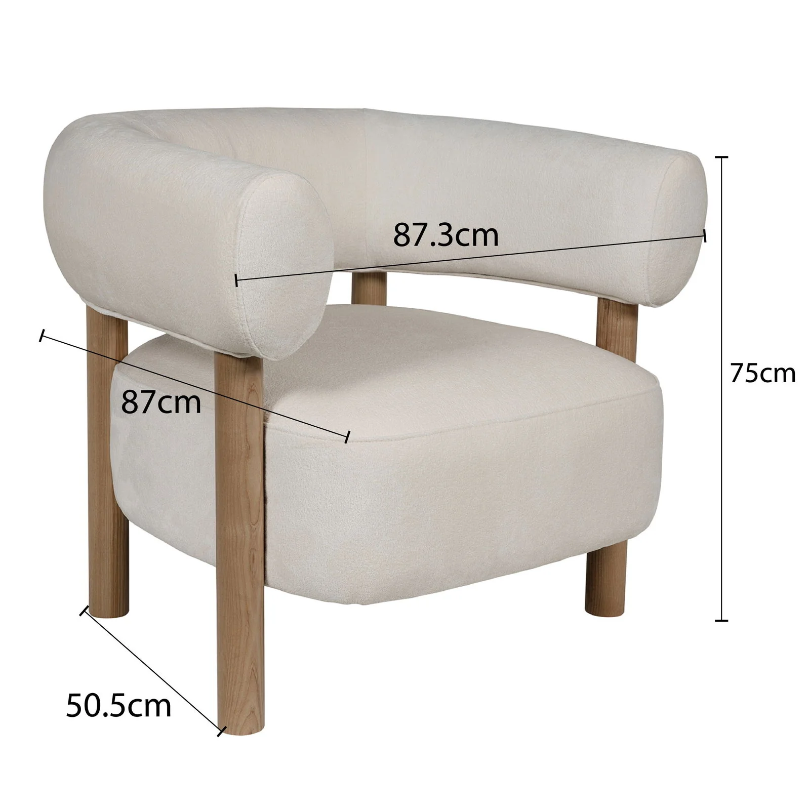Scandi-Modern Tub Accent Chair - Image 14