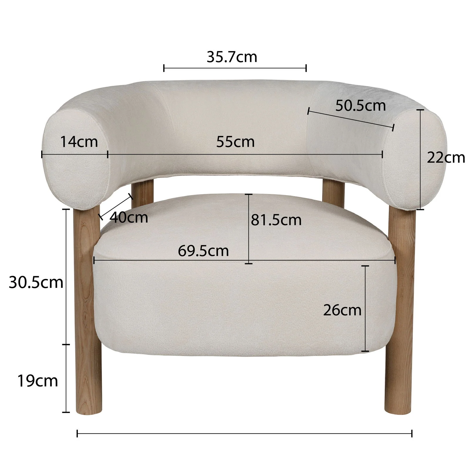 Scandi-Modern Tub Accent Chair - Image 15