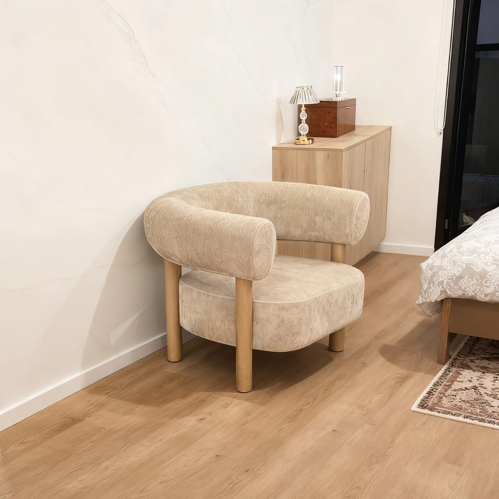 Scandi-Modern Tub Accent Chair - Image 29