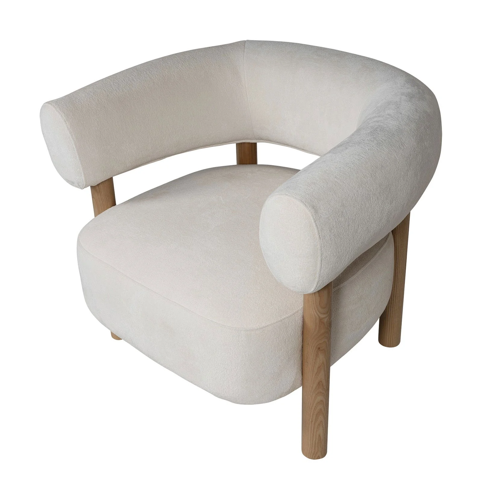 Scandi-Modern Tub Accent Chair - Image 4