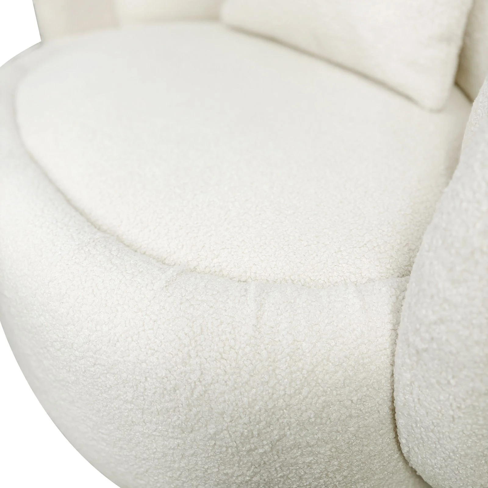 Tulip Blossom Boucle Swivel Lounge Armchair - Image 10