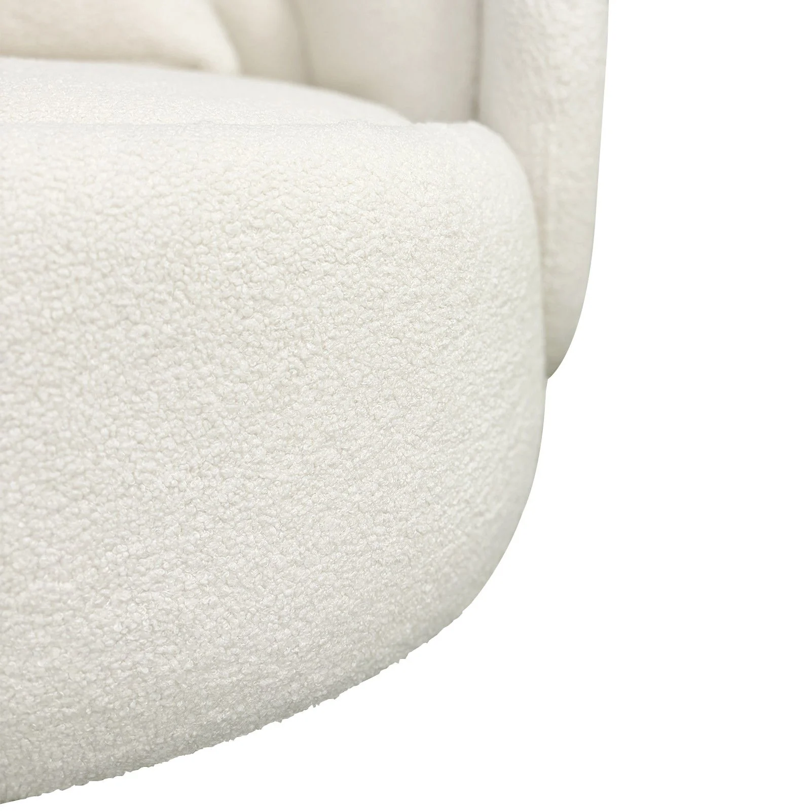 Tulip Blossom Boucle Swivel Lounge Armchair - Image 12